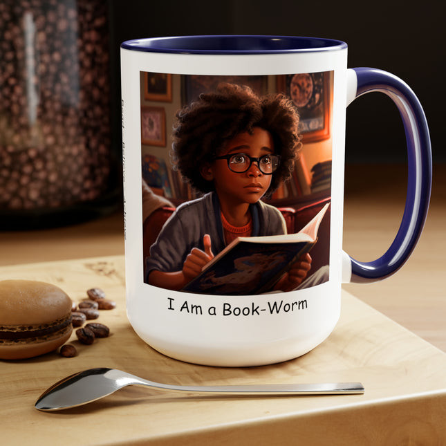 I Am a Bookworm boy - mug 15oz