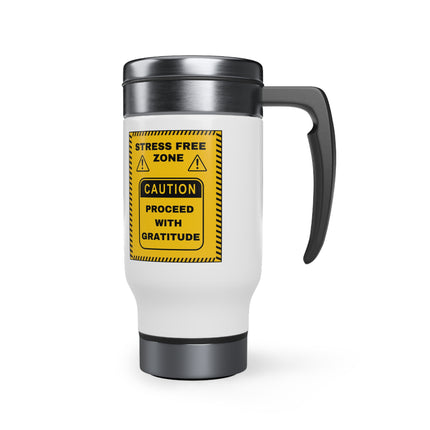 Stress Free Zone - Stainless Steel Travel Mug