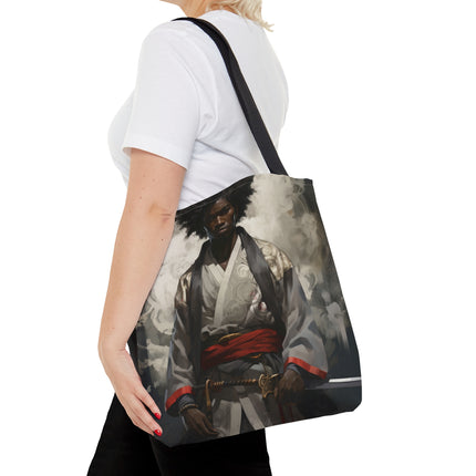 Black Samurai Warrior - tote bag