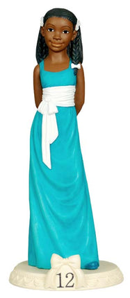 African American Birthday Girl Figurine - Age 12