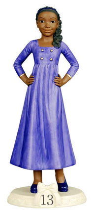 African American Birthday Girl Figurine - Age 13