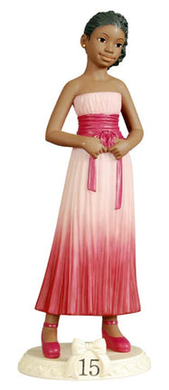 African American Birthday Girl Figurine - Age 15