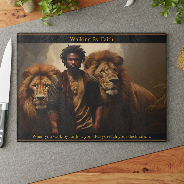 Walking By Faith - cutting board