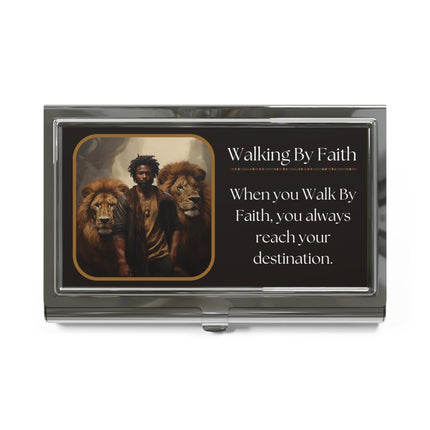 Walking By Faith - business card holder