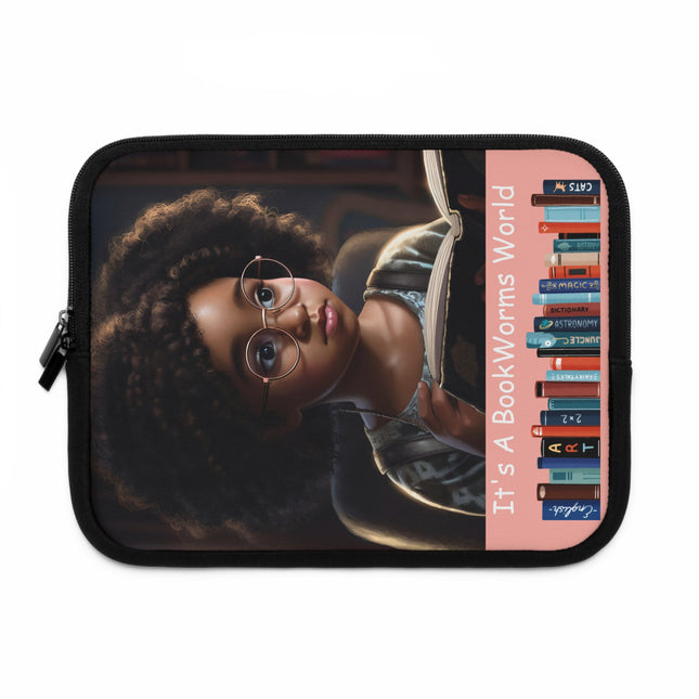 Its A BookWorms World - girl - iPad-tablet sleeve