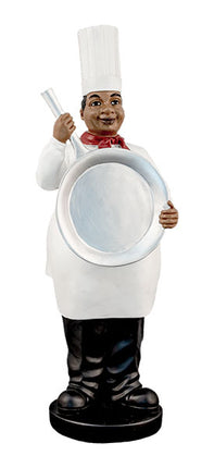 Chef Holding Pan - figurine