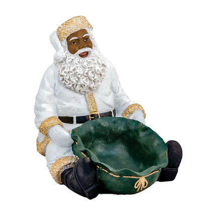 Santa in White Coat Candy Tray - large