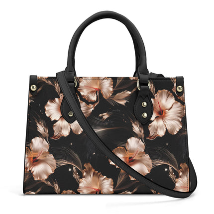 Rose Gold Blooms - Satchel Handbag