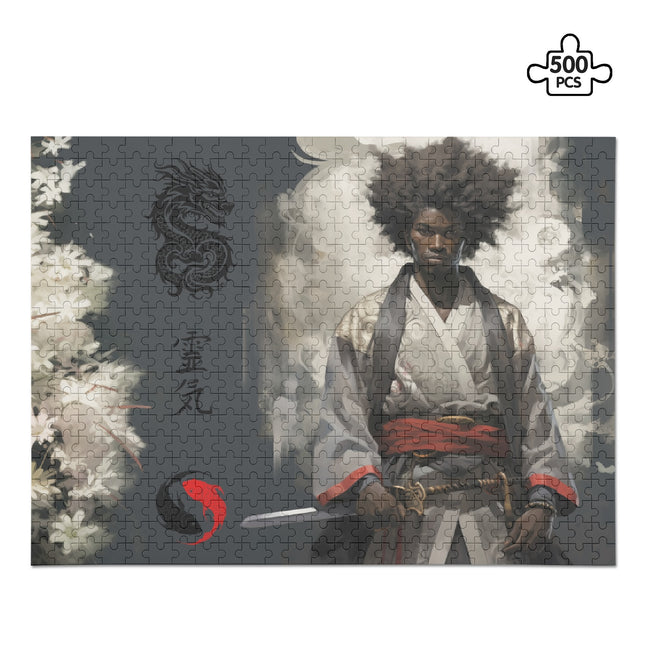 Black Samurai - Wooden Jigsaw Puzzle - 500 Pcs