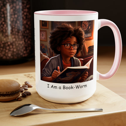 I Am a Bookworm boy - mug 15oz