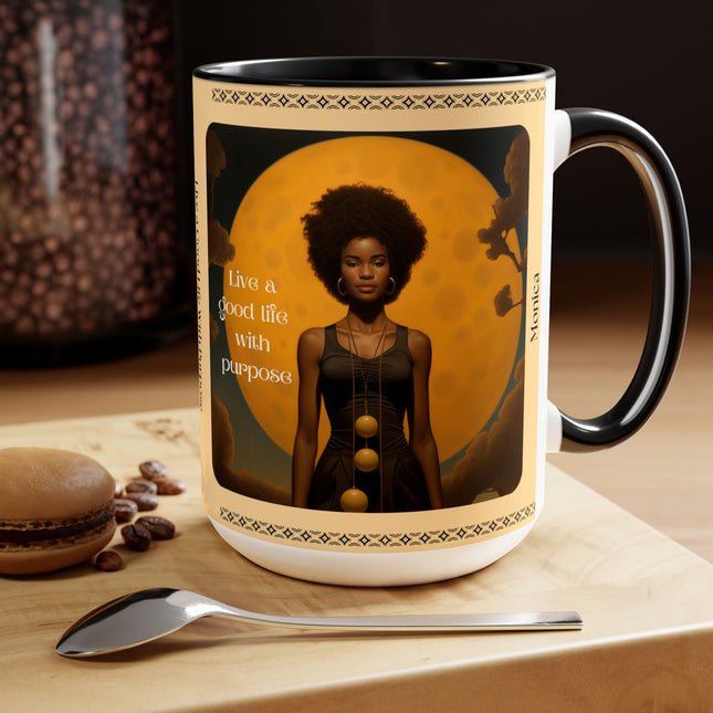 Live a Good Life With Purpose - 15oz white