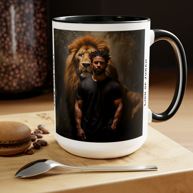 Lion Of Judah #2 - 15oz mug - two-tone