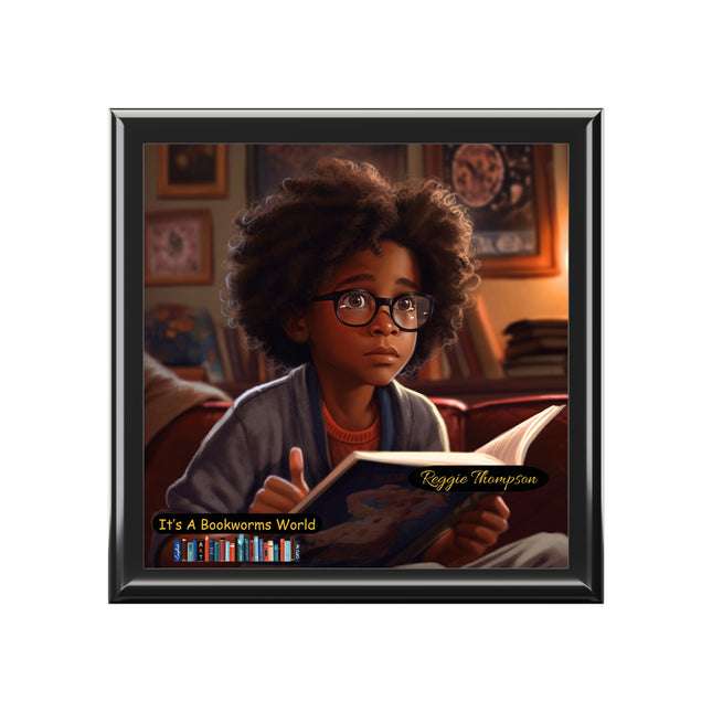 It's A Bookworms World - Boy - keepsake box