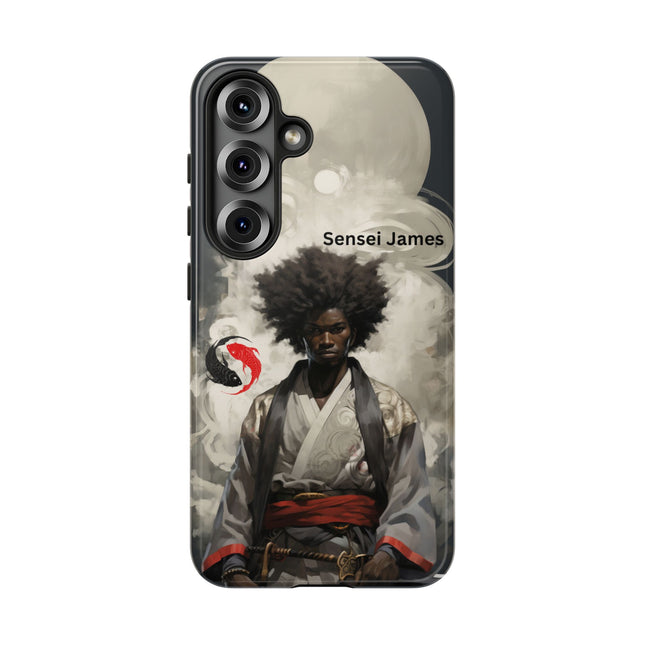 Black Samurai Warrior - Samsung Galaxy phone case - personalized