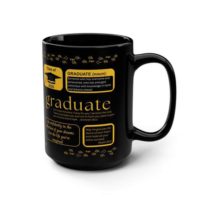 Graduation Mug - Class of 2025 - black 15oz