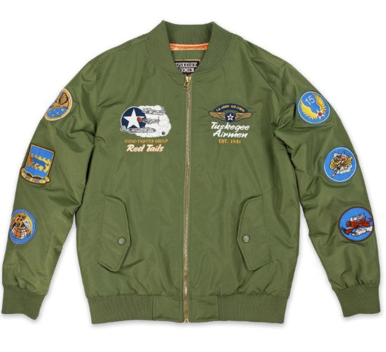 Tuskegee Airmen Bomber Jacket - green