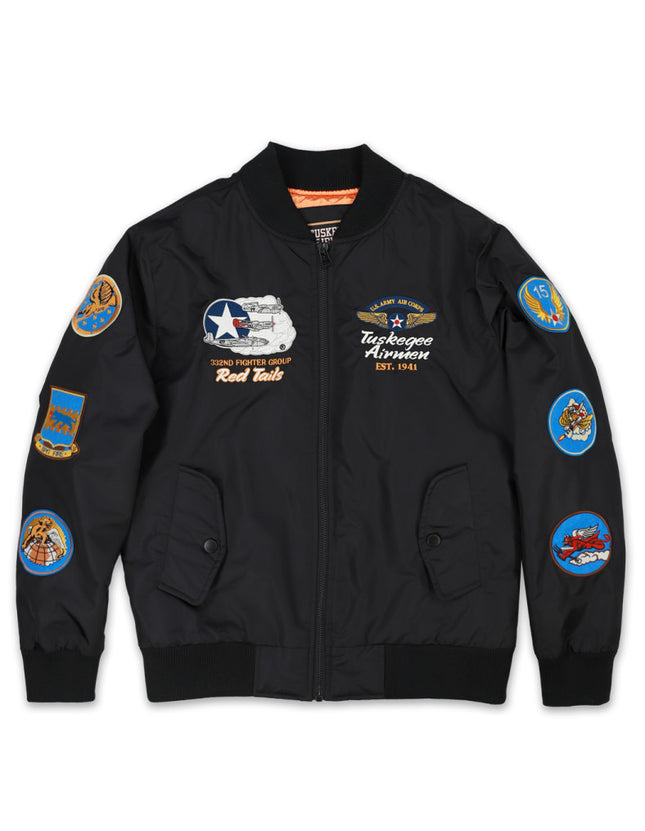 Tuskegee Airmen Bomber Jacket - black
