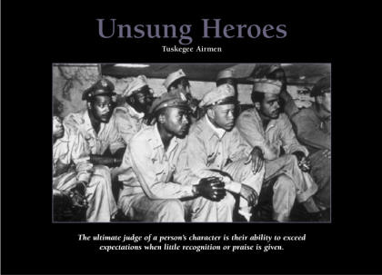 Unsung Heroes - Tuskegee Airmen - plaque