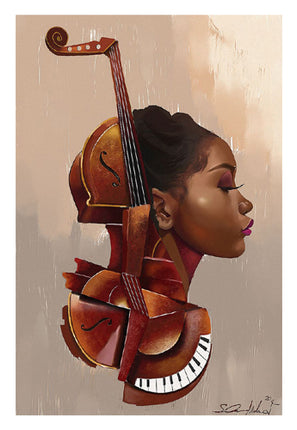 Amanti Allure - print by Salaam Muhammad