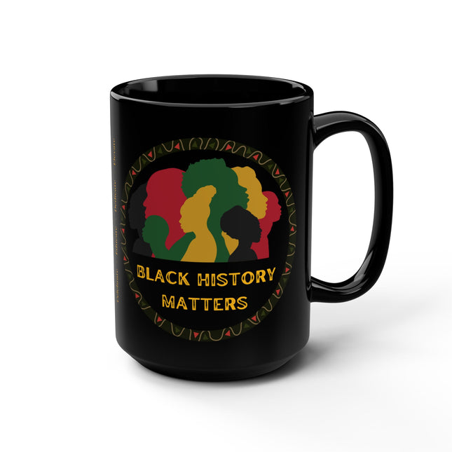 Black History Matters mug - black 15oz