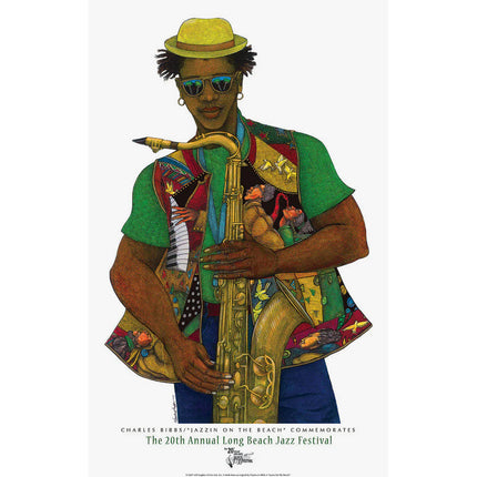 Jazzin On The Beach - print by Charles Bibbs