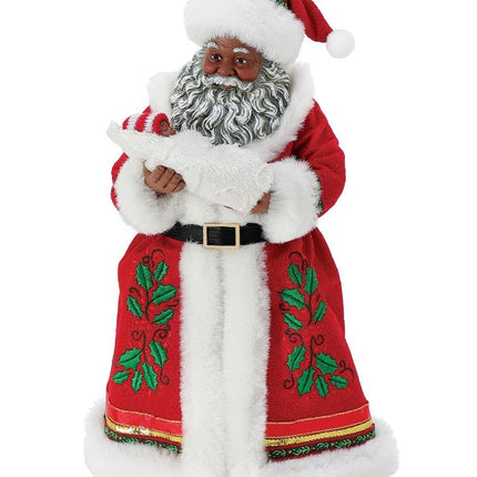 Babe In Arms - African American Santa figurine
