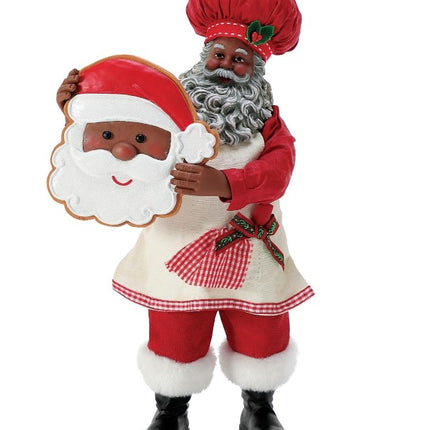 A-Dough-Rable - African American Santa figurine