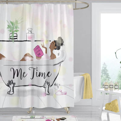 Me Time - shower curtain