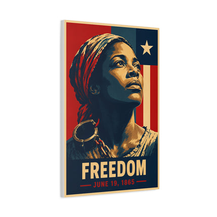 Juneteenth Freedom - Canvas Print