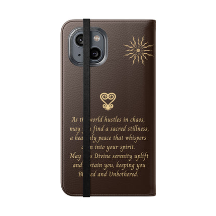 Blessed and Unbothered - iPhone Flip Case