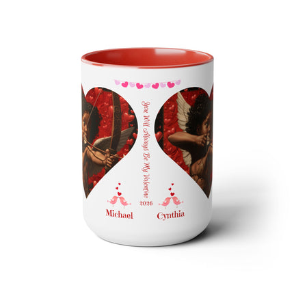 Always My Valentine - personalized mug - 15oz