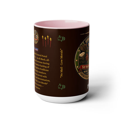 Six Triple Eight Postal Battalion - 15oz brown mug