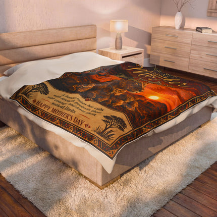 A Mother's Strength - plush blanket