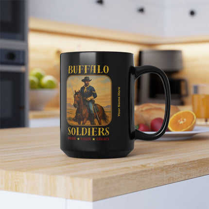 Buffalo Soldiers - Pride Valor Legacy – 15oz mug - black