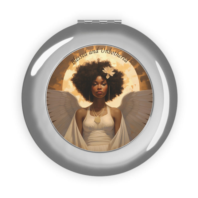 Blessed and Unbothered - compact mirror