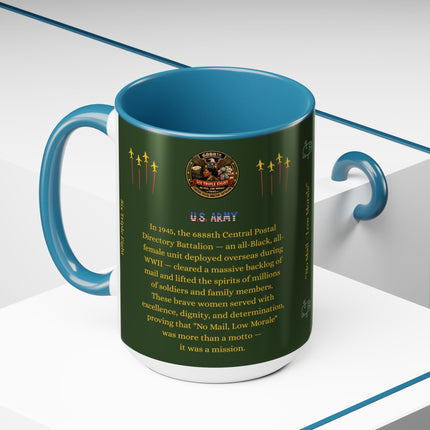 Six Triple Eight Postal Battalion - 15oz green mug