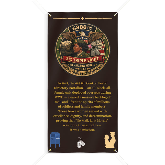 Six Triple Eight Postal Battalion - banner