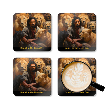 Daniel in the Lions Den - coaster set