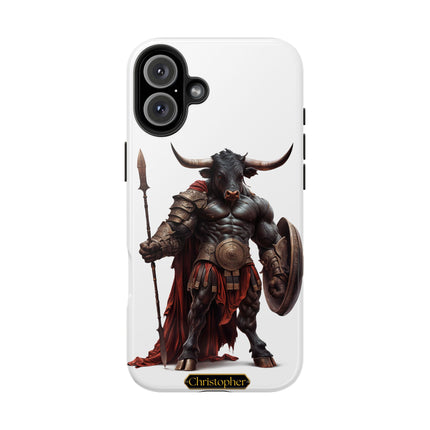 Leonas the Bull – Shield of Sparta - iPhone Case