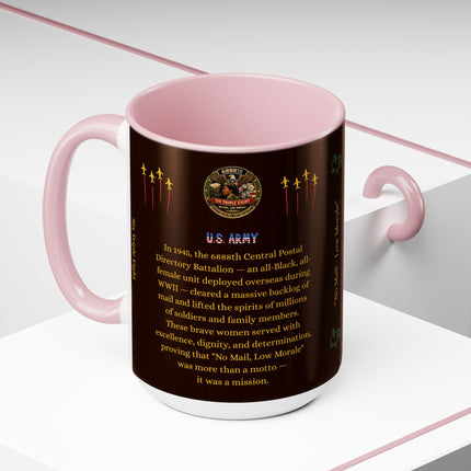 Six Triple Eight Postal Battalion - 15oz brown mug