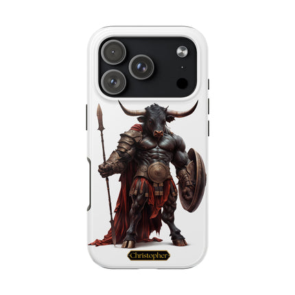 Leonas the Bull – Shield of Sparta - iPhone Case