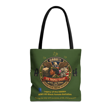 Six Triple Eight Postal Battalion - Tote Bag - green