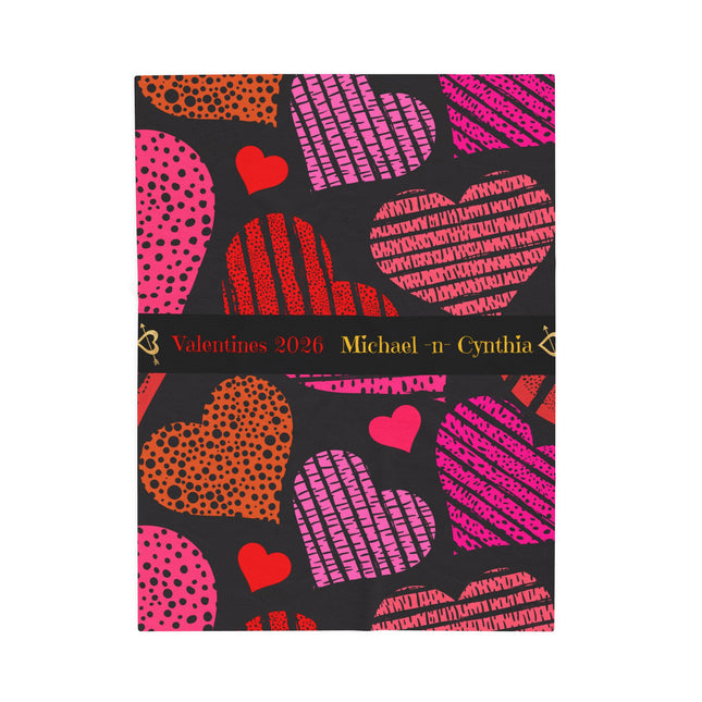 Valentine's Day - Personalized Plush Blanket