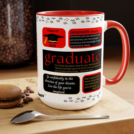 Graduation Mug - Class of 2026 - 15oz - color