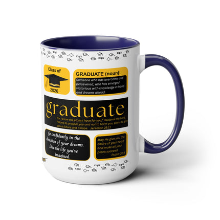 Graduation Mug - Class of 2026 - 15oz - color