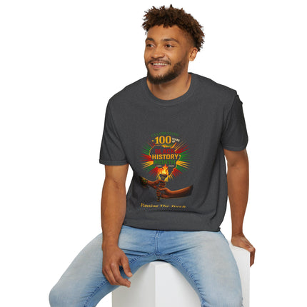 Passing The Torch - T-shirt - Black History Month 100 Year Anniv