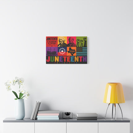 Juneteenth Pop Heritage Canvas Print