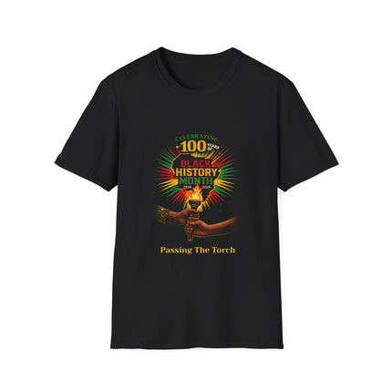 Passing The Torch - T-shirt - Black History Month 100 Year Anniv
