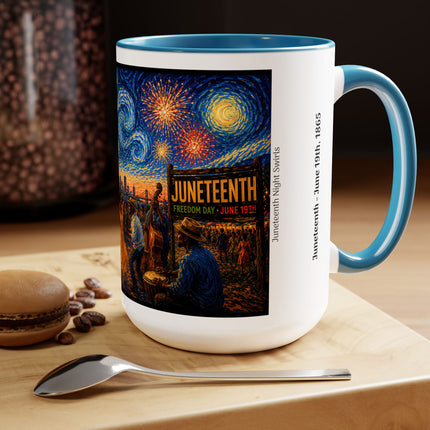 Juneteenth Night Swirls – 15oz Mug