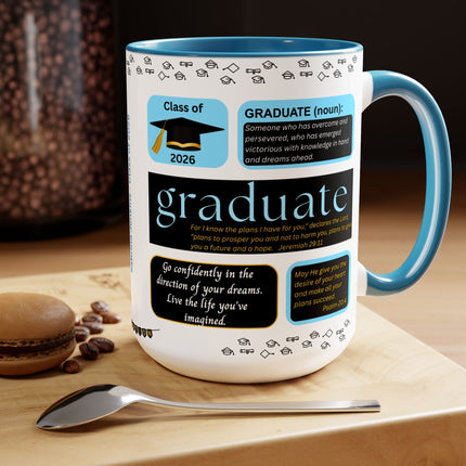 Graduation Mug - Class of 2026 - 15oz - color